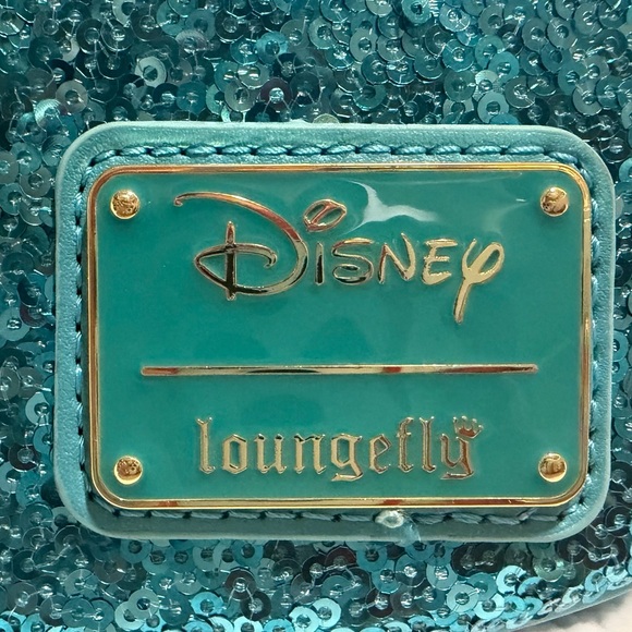 Loungefly Disney King Triton Sequin Mini Backpack NWT Rare - Picture 7 of 8